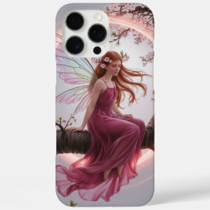 Funda iPhone 16 Pro Max Hada mágica entre flores de cerezo – Ilustración d