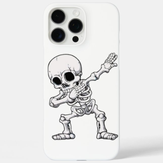 Funda iPhone 16 Pro Max Halloween Skeleton Dabbing (Reverso )