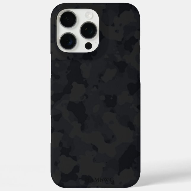 Funda iPhone 16 Pro Max HAMbyWG I pad - Camuflaje negro (Reverso )