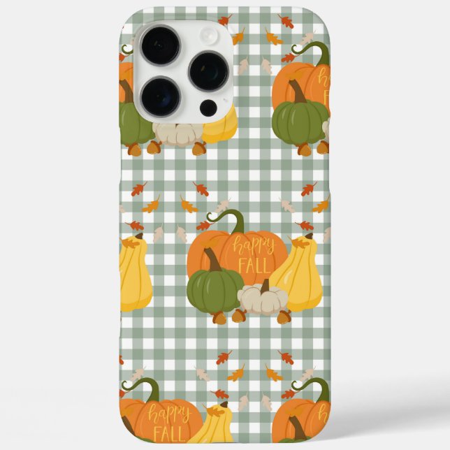 Funda iPhone 16 Pro Max Happy Fall Pumpkins (Reverso )