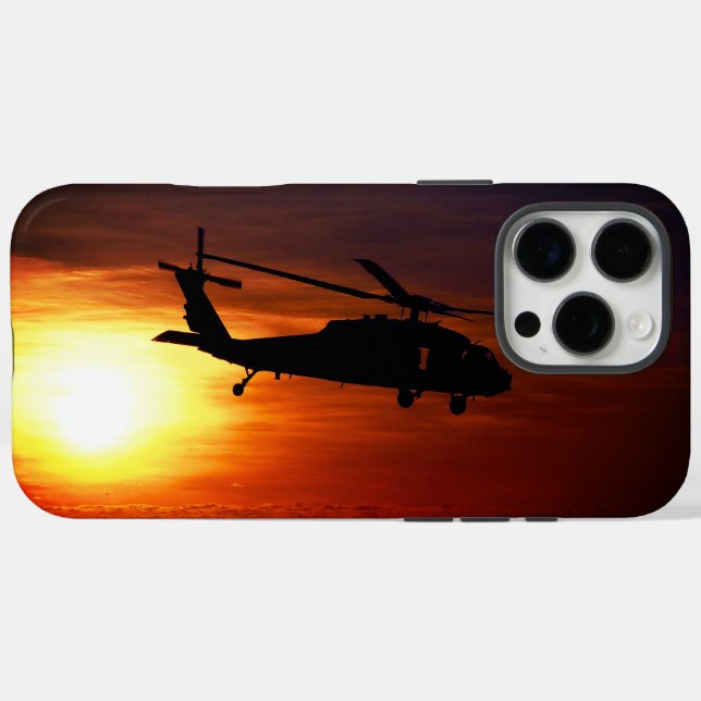 Funda iPhone 16 Pro Max Helicóptero  (Reverso (Horizontal))