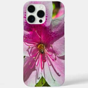 Funda iPhone 16 Pro Max hermosas flores azalea rosadas en los jardines de 
