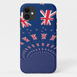 Funda iPhone 16 Pro Max Hermoso diseño de arte con bandera de Nueva Zeland