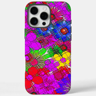 Funda iPhone 16 Pro Max Hermoso diseño de patrones florales sorprendentes