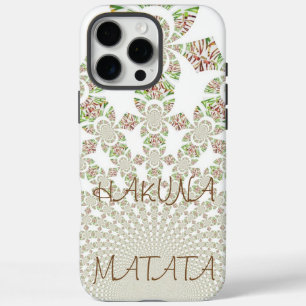 Funda iPhone 16 Pro Max Hermoso Hakuna Matata Elegante Texto Kaleidoscope