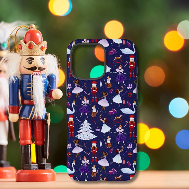 Funda iPhone 16 Pro Max Hermoso Patrón de Navidad de Cascanueces de Marina (Subido por el creador)