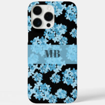 hidrangea nombre floral iniciales monograma único