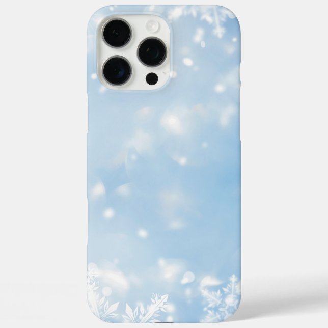 Funda iPhone 16 Pro Max Hielo y nieve texturados (Reverso )