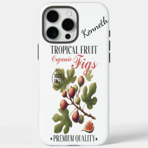 Funda iPhone 16 Pro Max Higos orgánicos frescos del jardín tropical