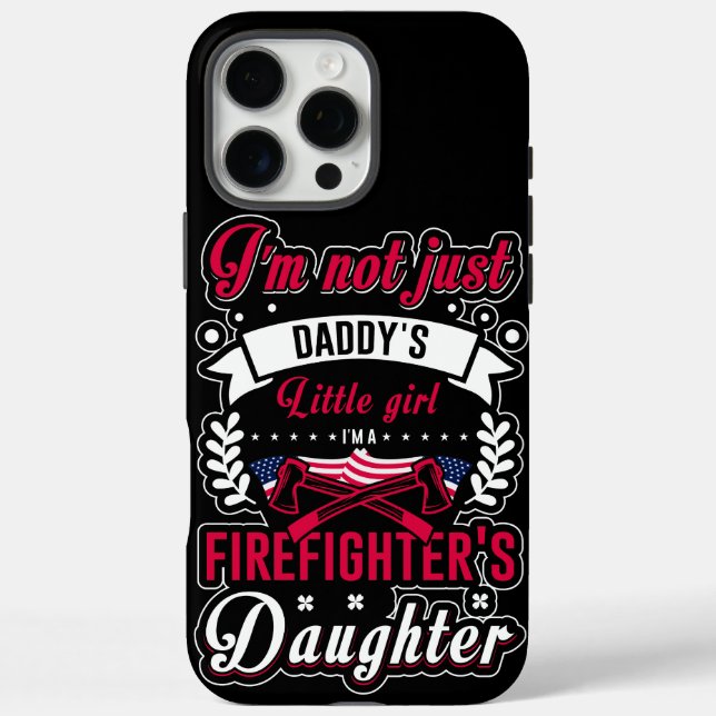 Funda iPhone 16 Pro Max Hija honra el legado del bombero de papá (Reverso)