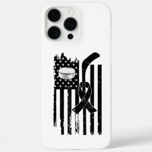 Funda iPhone 16 Pro Max Hockey Cinta rosada Sensibilización sobre el Cánce