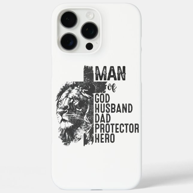 Funda iPhone 16 Pro Max Hombre de Dios (Reverso )
