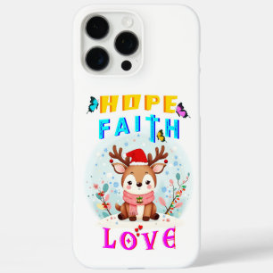 Funda iPhone 16 Pro Max Hope Faith Love
