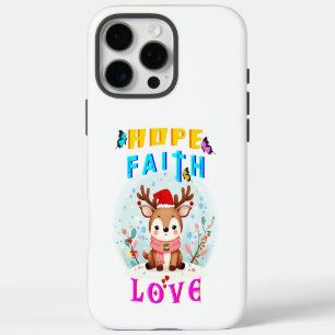 Funda iPhone 16 Pro Max Hope Faith Love
