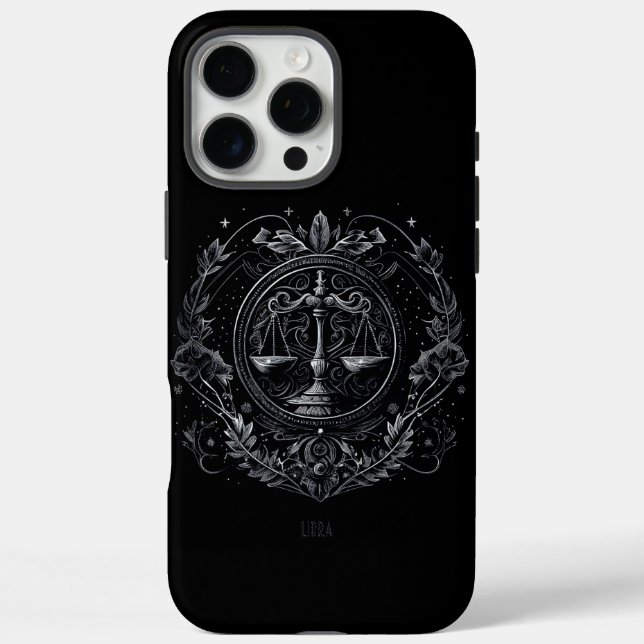 Funda iPhone 16 Pro Max Horoscopio Libra Zodiac (Reverso)