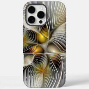 Funda iPhone 16 Pro Max Ilusión óptica abstracta fractal 3D con profundida