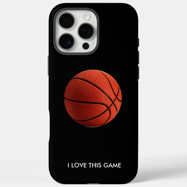 Funda iPhone 16 Pro Max Ilustracion de baloncesto pintura Deportes de arte (Reverso)