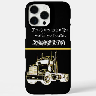 Funda iPhone 16 Pro Max Ilustracion digital de oro semicamionero