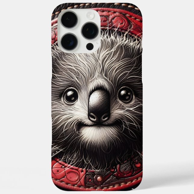 Funda iPhone 16 Pro Max Ilustración vibrante de koala (Reverso )