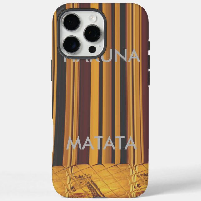 Funda iPhone 16 Pro Max Impresión de diseño de la jirafa de Kenia (Reverso)