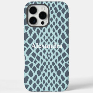 Funda iPhone 16 Pro Max Impresión de serpientes azules