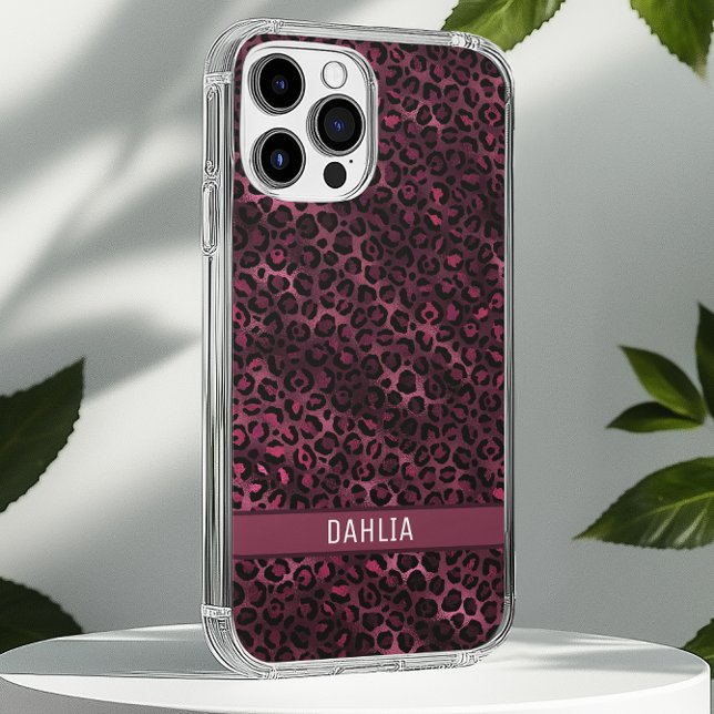Funda iPhone 16 Pro Max Impresión moderna de animales de Borgoña (Subido por el creador)