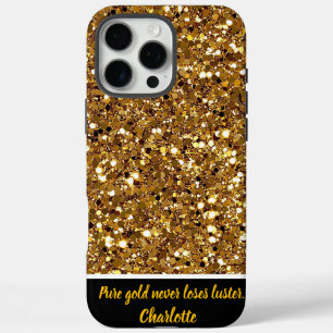 Funda iPhone 16 Pro Max Impresionante confeti de oro en celebración