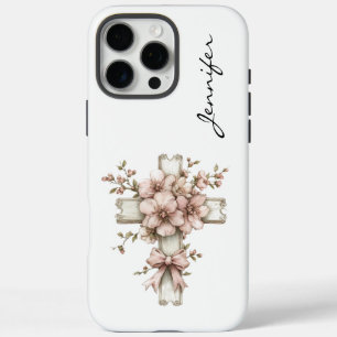 Funda iPhone 16 Pro Max iPhone cruzado espiritual cristiano