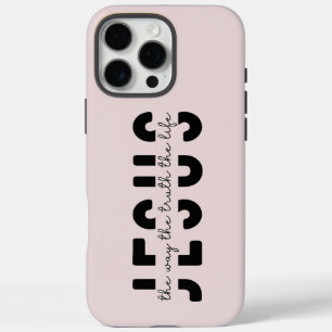 Funda iPhone 16 Pro Max iPhone de escritura rosada de Rubor moderna