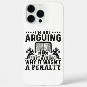 Funda iPhone 16 Pro Max Jugador de Hockey Discutiendo Regalo Divertido Hoc