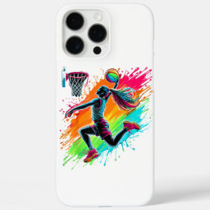 Funda iPhone 16 Pro Max Jugadora de baloncesto Chica Baloncestista