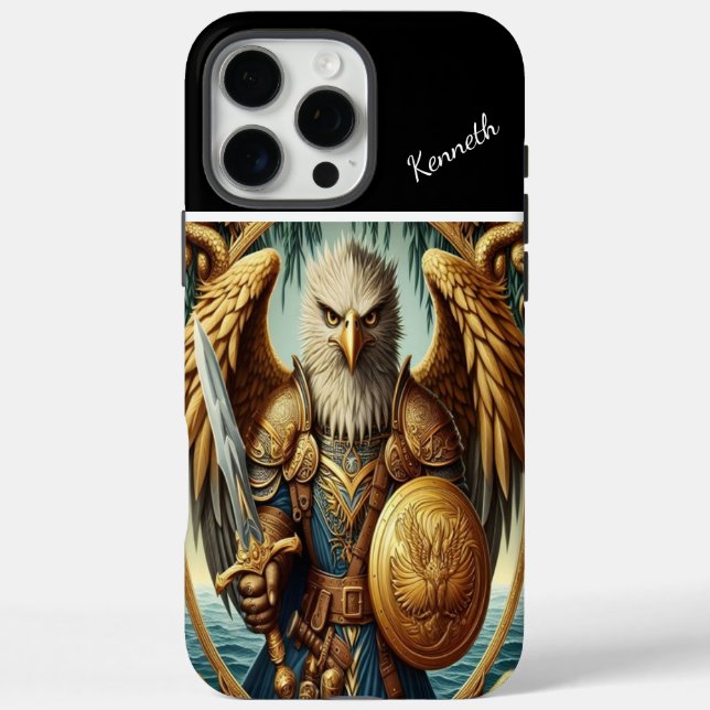 Funda iPhone 16 Pro Max Juramento de Eagle Knight (Reverso)