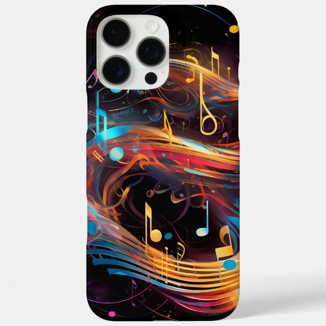 Funda iPhone 16 Pro Max Kaleidoscope de música (Reverso )