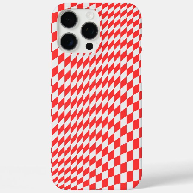 Funda iPhone 16 Pro Max Kaleidoscopio Rojo (Reverso )