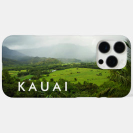 Funda iPhone 16 Pro Max Kauai, Hawaii Hills Landscape Scene con texto