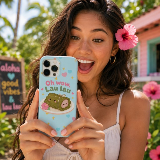 Funda iPhone 16 Pro Max Kawaii Hawái - OH WOW LAU LAU (Subido por el creador)
