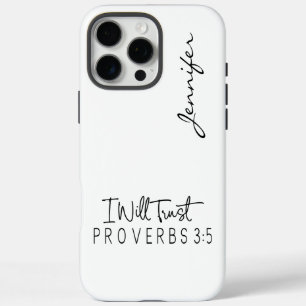 Funda iPhone 16 Pro Max La Biblia Minimalista moderna frente a los proverb