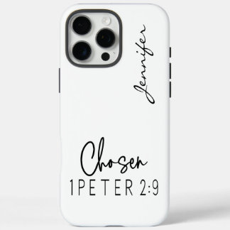 Funda iPhone 16 Pro Max La Biblia Minimalista moderna Verse 1 Peter 2:9 iP