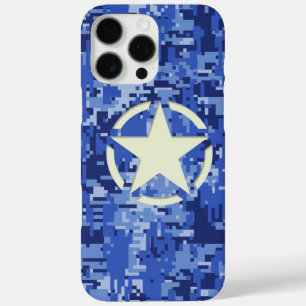 Funda iPhone 16 Pro Max La estrella en el fondo de la Marina Camo