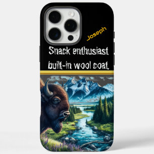 Funda iPhone 16 Pro Max La mancha de búfalo por una corriente serena