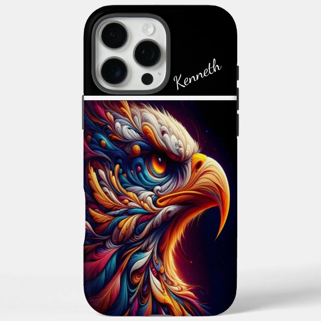 Funda iPhone 16 Pro Max La mirada de Eagle (Reverso)