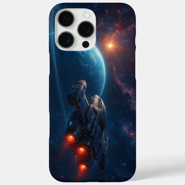 Funda iPhone 16 Pro Max La nave espacial futurista (Reverso )