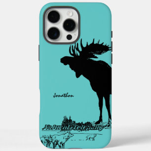 Funda iPhone 16 Pro Max La vida silvestre vintage Moose and Wolf elige el