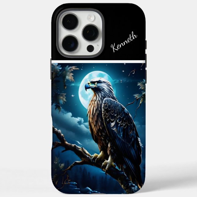 Funda iPhone 16 Pro Max La vigilia de la luna de Eagle (Reverso)