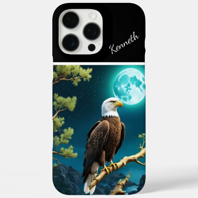 Funda iPhone 16 Pro Max La vigilia de la luna de Eagle (Reverso )