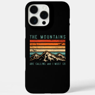 Funda iPhone 16 Pro Max Las montañas llaman y debo ir Retro Vintage 80