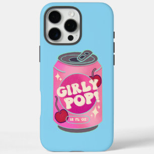 Funda iPhone 16 Pro Max Lata de refresco de cereza pop femenino   Rosa ret