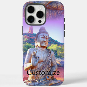 Funda iPhone 16 Pro Max lavender aura buddha