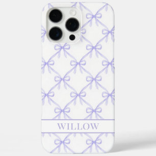 Funda iPhone 16 Pro Max Lazos de Acuarela Coquette Morados