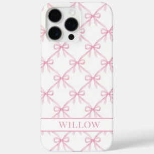 Funda iPhone 16 Pro Max Lazos de acuarela de coqueta rosa